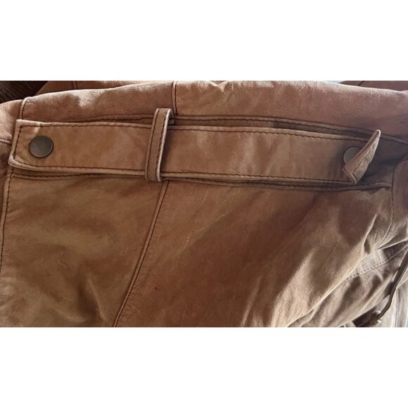 Vintage ADA Brown Leather Jacket Women’s Sz L Multipocket Patina Biker - Picture 8 of 13
